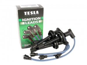 Провода высоковольт. зажигания 406 дв. в сборе с наконечниками Tesla зеленые оригинал